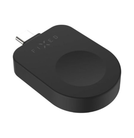 Fixed USB-C Charging Adapter for Apple Watch compatible with Powerstation Uni, Black