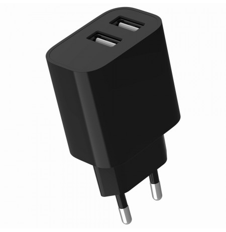 Gembird TA-UC-2A12-01-BK mobile device charger Universal White AC Indoor
