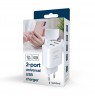 Gembird TA-UC-2A12-01-BK mobile device charger Universal White AC Indoor