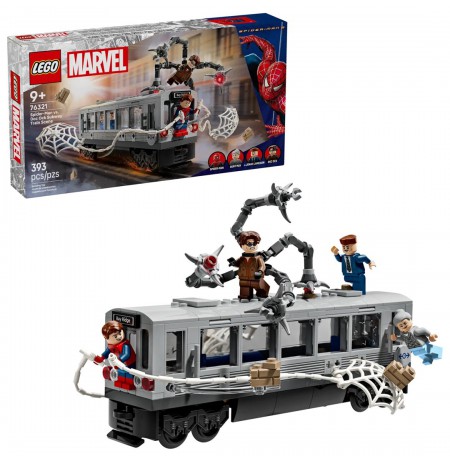 LEGO MARVEL 76321 Spider-Man vs. Doc Ock Subway Train Scene