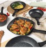 Salter BW06235S1BRMFOB Megastone 3-Piece Frying Pan Set - 20/24/28cm