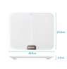Salter 9164 WH3RJLEU16 Ghost Compact Analyser Scale, White