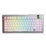 Glorious GMMK 3 Pro Wireless 75% Custom Gaming Keyboard - Pre-Built, ANSI (US), Fox Switches, Silver