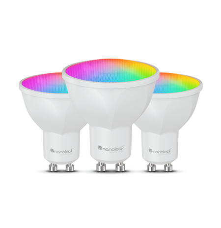 Nanoleaf Essentials Matter Wi-Fi GU10 Smart Bulb RGBCW 3pcs pack|Nanoleaf