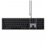 Satechi Slim W3 Keyboard USB-C with numpad (gray)