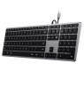 Satechi Slim W3 Keyboard USB-C with numpad (gray)