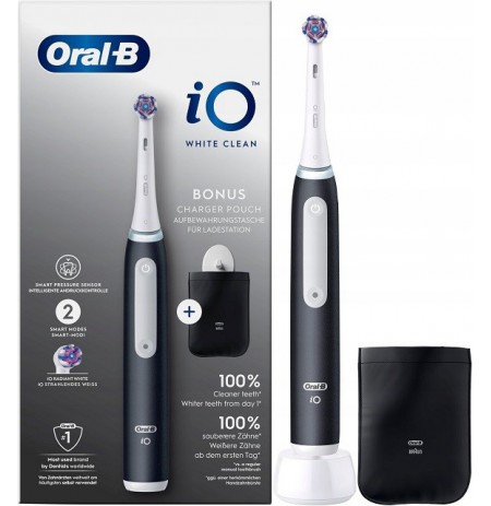 Šepetėlis Oral-B balta/juoda/dėklas