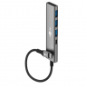 Goobay Slim 4-Port USB Hub, USB-C to USB-C/USB-A, 5 Gbit/s | 76562
