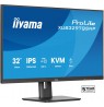 IIYAMA XUB3297QSNP-B1 32inch IPS-panel 2560x1440 350cd/m USB-C Dock LAN/95W PD/DP-OUT KVM USB 3x3.2+1xC 1ms