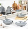 Salter BW02986G1EU7 Marblestone 3-Piece Saucepan Set - 16/18/20cm
