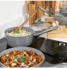 Salter BW02986G1EU7 Marblestone 3-Piece Saucepan Set - 16/18/20cm