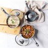 Salter BW02986G1EU7 Marblestone 3-Piece Saucepan Set - 16/18/20cm