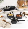 Salter BW05751S2EU7 Megastone 3-Piece Saucepan Set