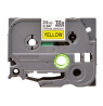 Brother | TZe-S651 Strong Adhesive Laminated Tape | Black on Yellow | TZe | 8 m | 2.4 cm