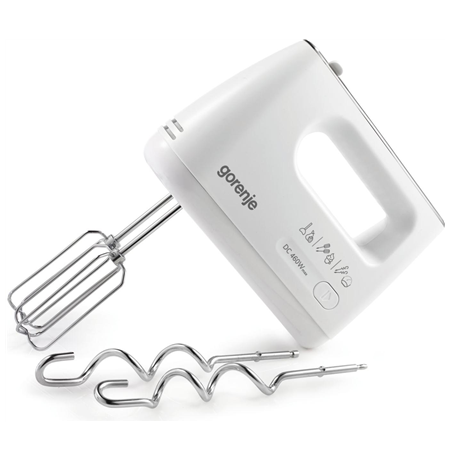 Gorenje | Hand Mixer | M460CDC | Hand Mixer | 460 W | Number of speeds 5 | Turbo mode | White