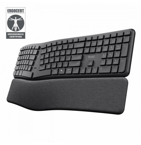 Trust Keyra Ergonomic multidevice wireless keyboard