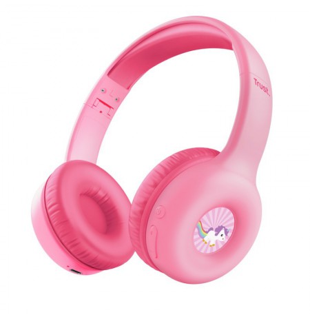 Trust Nouna Headset Wired & Wireless Head-band Calls/Music USB Type-C Bluetooth Pink