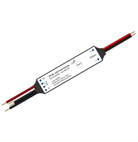 V1-N nuolatinės įtampos valdiklis 12-24V, 1x 3A, Push-Dimm