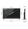 Sharp | 43HP5265E | 43 | Smart TV | Google TV | HD | Black