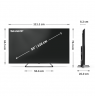 Sharp | 50HP6265E | 50 | Smart TV | Google TV | UHD | Black