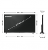 Sharp | 65HP5265E | 65 | Smart TV | Google TV | UHD | Black