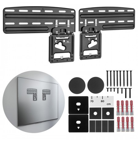 Maclean TV bracket, compatible with Samsung QLED TVs, 43"-85", max. 60kg, MC-806 N
