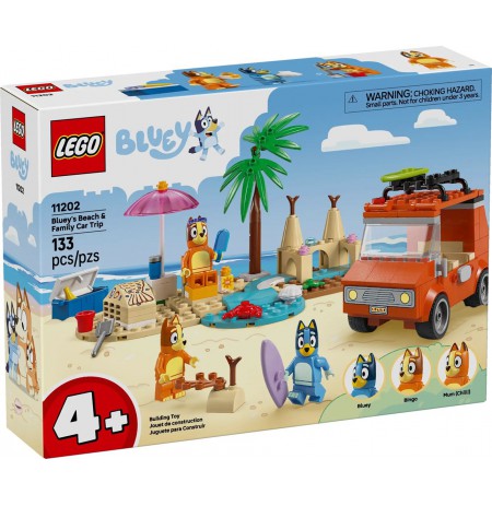 LEGO BLUEY 11202 Bluey's Beach & Family Car Trip