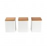 Salter BW12898WEU7 Toronto 3-Piece Canister Set White