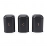 Salter BW13729EU7 Pebble 3-Piece Canister Set Charcoal
