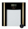 Salter SA00550BGCFAS Glass Analyser Bathroom Scale Black/Gold