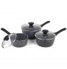 Salter BW11460BRMFO Megastone Thermo Collar 3-Piece Saucepan Set - 16/18/20cm