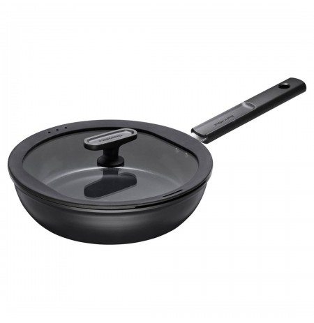 Chef's pan 24 cm with non-stick coating, lid