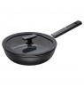 Chef's pan 24 cm with non-stick coating, lid