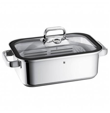 WMF 1741026040 roasting pan 3.5 L Glass, Silicone, Stainless steel