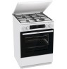 Gorenje GKS6C71WF Freestanding cooker with oven White