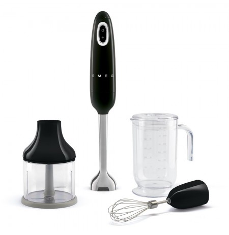 Smeg HBF03BLEU blender Immersion blender 700 W Black, Stainless steel