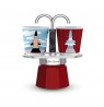 Bialetti Mini Express Magritte Moka pot Red, Silver