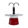 Bialetti Mini Express Magritte Moka pot Red, Silver