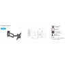 TV Laikiklis/Wall mount 14"55"35kgV180°H15° CP302