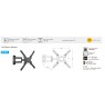 TV Laikiklis/Wall mount 22"65"30kgV180°H15° CP303