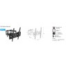 TV Laikiklis/Wall mount 22"65"40kgV180°H15° CP412