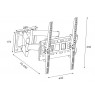 TV Laikiklis/Wall mount 22"65"40kgV180°H15° CP412