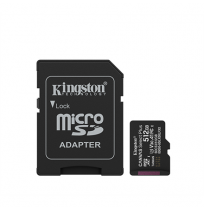 Kingston Canvas Select Plus | 512 GB | microSD | Flash memory class Class 10, UHS-I, U1/U3, video class 10/30, A1