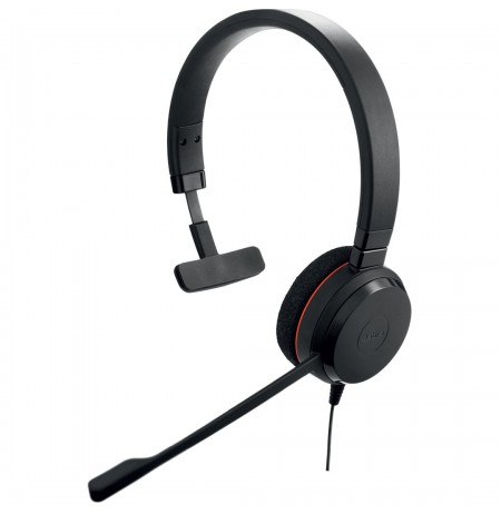 Jabra Evolve 20 Headset Wired Head-band Office/Call center USB Type-C / USB Type-A Black