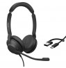 Jabra Evolve2 30 SE Headset Wired Head-band Office/Call center USB Type-C / USB Type-A Black