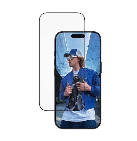 PanzerGlass Screen protector | Apple | iPhone 16 Pro/iPhone 17 | Glass | Transparent | Ultra-Wide Fit w. EasyAligner