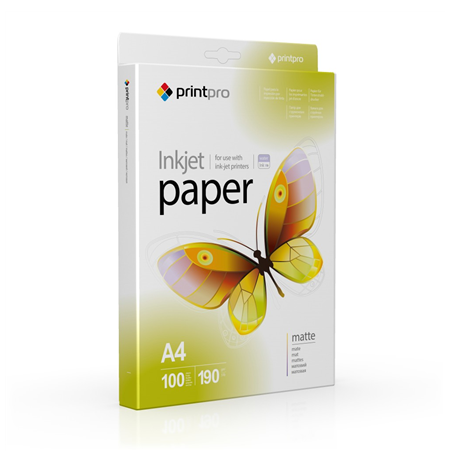ColorWay PrintPro Matte Photo Paper, 190g/m, A4, 100pcs.