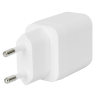 USB-C sieninis įkroviklis DELTACO, 1x USB-C PD 20 W, PPS 25 W, baltas / USBC-AC158 / 1903356