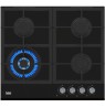 BEKO Hob | HILW64235S | Gas | Number of burners/cooking zones 4 | Rotary knobs | Black