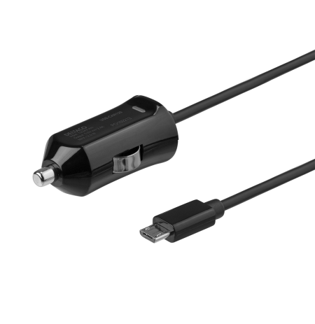 Automobilinis kroviklis DELTACO Micro USB, 2.4 A, 1 m kabelis, 12 W / USB-CAR129